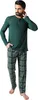 Herren Schlafanzug lang Pyjama 100% Baumwolle Neti Produktbild-Vorschau 2