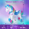 PonyCycle Model Y plyšový jezdící jednorožec pro děti 4-7 Náhled obrázku produktu 8
