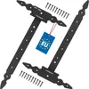 KOTARBAU® 2 St. T Scharniere schwarz L: 400 mm Kreuzgehänge Produktbild-Vorschau 1