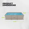 VirtuFit Rechteckpool 260 x 180 x 66 cm Beige mit Produktbild-Vorschau 9