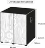 Aquarium Unterschrank AQUAEL UltraScape 60 x 30 x 80 cm Produktbild-Vorschau 8