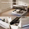 INONEFT : Lit rembourré 160x200 cm avec ports USB et Type Voir les images du produit 5