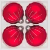 4 tlg. Glas-Weihnachtskugeln Set 10cm Ø in Classic Rot Produktbild-Vorschau 1