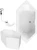 Calmwaters® Sechseck Badewanne Komplettset 190x90 cm mit Produktbild-Vorschau 1
