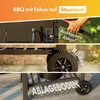 VonHaus Compacte Houtskoolgrill, 2-in-1  BBQ-smoker met Productafbeelding-voorbeeld 7