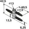 Einbohrband 3-teilig, H 38 x Ø 13 mm, verzinkt, 2 Stück Produktbild-Vorschau 4