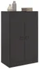 vidaXL Příborník černý 67x39x107 cm ocelový Náhled obrázku produktu 5