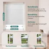 Plissee ohne Bohren, Weiß 85x200cm Sichtschutz Faltrollo Produktbild-Vorschau 7