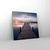 Bild auf Leinwand - Leinwandbild - Fußgängerbrücke See Produktbild-Vorschau 4