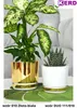 Kerd Dekor DUO 16cm Blumentopf Weiß-Gold Glamour Produktbild-Vorschau 4