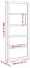 Porte de grange Nature 100 x 2,5 x 208 cm en pin massif Voir les images du produit 11