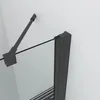 Badewannenaufsatz Schwarz matt 110 x 140 cm Duschtrennwand Produktbild-Vorschau 9