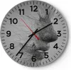 Wanduhr - Rund - Glasuhr - Gesicht Grafiken Fäden - 40x40cm Produktbild-Vorschau 1