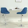 Barhocker Samt Blau 46 x 44 x (82-103) cm, drehbar, Produktbild-Vorschau 2