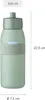 MEPAL 107745041100 Trinkflasche Ellipse nordic black 0,5 l Anteprima dell’immagine prodotto 5