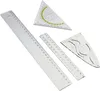 Geometrie-Set 4tlg., 1x Geodreieck, 1x Parabel, 2x Lineal Produktbild-Vorschau 2