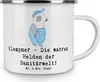 Mr. & Mrs. Panda Pott Klempner Helden - Weiß - Geschenk, Produktbild-Vorschau 3
