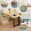 Abrihome 360° Drehbarer Klapp-Esstisch mit Stauraum und Produktbild-Vorschau 6