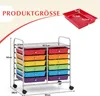 Carrello COSTWAY, carrello a cassetti con 12 cassetti, Anteprima dell’immagine prodotto 3