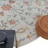 Teppich Outdoor Wohnzimmerteppich creme mit buntem Produktbild-Vorschau 5