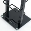 Close-up of the base of a black CD stand. Náhled obrázku produktu