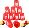 Ballwurfspiel / Dosen werfen / 10 Becher + 3 Bälle Produktbild-Vorschau 3