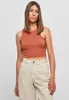 Urban Classics Top Damen Ladies Cropped Rib Top braun XL Produktbild-Vorschau 7