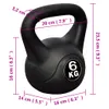 Hantla treningowa z kulą Kettlebell o wadze 6 kg Podgląd zdjęcia produktu 3