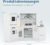 GOPLUS Kinderküche Holz, Spielzeugküche mit abnehmbarem Produktbild-Vorschau 5