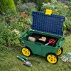 Gartenwagen von HMF, 55 x 26,5 x 29,5 cm, grün Produktbild-Vorschau