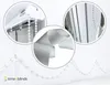 A collage of close-up images showing details of vertical blinds, including the headrail, fabric, and control chain. Anteprima dell’immagine prodotto