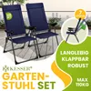 KESSER® 2er Set Gartenstuhl Hochlehner Alu Klappstuhl Produktbild-Vorschau 2