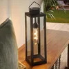 Solar LED Laterne "Industrial" aus Kunststoff, schwarz, Produktbild-Vorschau 1
