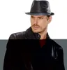 Mafia Trilby Rocker Kopfbedeckung Kunstleder Produktbild-Vorschau 5