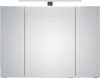 Badezimmer Spiegelschrank mit LED Aufbauleuchte, 98cm Produktbild-Vorschau 3