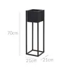 H&S Collection Flowerpot se stojanem kovovou èernou 70 cm Náhled obrázku produktu 13