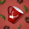 Tasses de Noël set de 4 cerfs style campagnard Tasses à Voir les images du produit 5