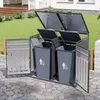 Mülltonnenbox mit hydraulischem Deckel, vertikale Produktbild-Vorschau 8