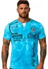 Herren T-Shirt | Sommershirt | Batik Optik | 2879 Türkis L Produktbild-Vorschau 4