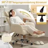 HOFFREE Ergonomiczne krzesło biurowe na kółkach, z szerokim Podgląd zdjęcia produktu 3