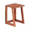 lot de 2 tables d'appoint en bois massif design Sheesham Voir les images du produit 4
