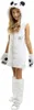 A young girl wearing a polar bear costume. Produktbild-Vorschau