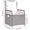 vidaXL set da pranzo da giardino 7 pezzi con cuscini Beige Anteprima dell’immagine prodotto 17
