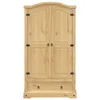 vidaXL Kleiderschrank Corona 102x52x186 cm Massivholz Produktbild-Vorschau 4
