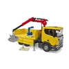 bruder ScaniaSuper 560R Baustellen-LKW Kran und 2 Paletten Produktbild-Vorschau 9