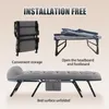 Lit d'appoint pliable avec repose-tête réglable, idéal pour Voir les images du produit 3