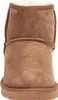 A close-up front view of a brown boot. Voir les images du produit