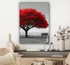 Leinwand Bilder 60x80 cm - Lebensbaum - Rot - Natur - Produktbild-Vorschau 7