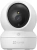 A white EZVIZ 8MP Pan & Tilt Camera H6c Pro 4K is shown from the front against a white background. Podgląd zdjęcia produktu