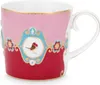 PIP STUDIO Love Birds Medaillion Henkelbecher rot/pink Produktbild-Vorschau 4